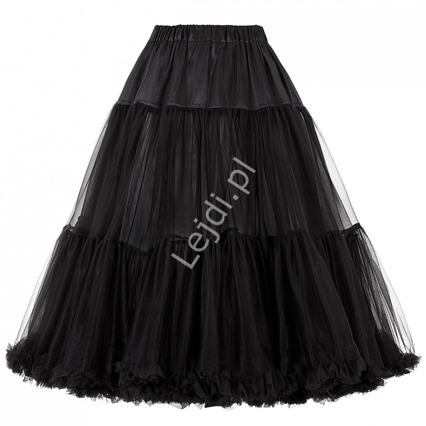 Czarna halka tiulowa bardzo mocno podnosząca sukienkę, do spódnic pin-up, 178