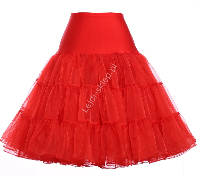 Czerwona spódnica Pin-Up, czerwona halka pod sukienkę | czerwone halki do sukienek pin-up