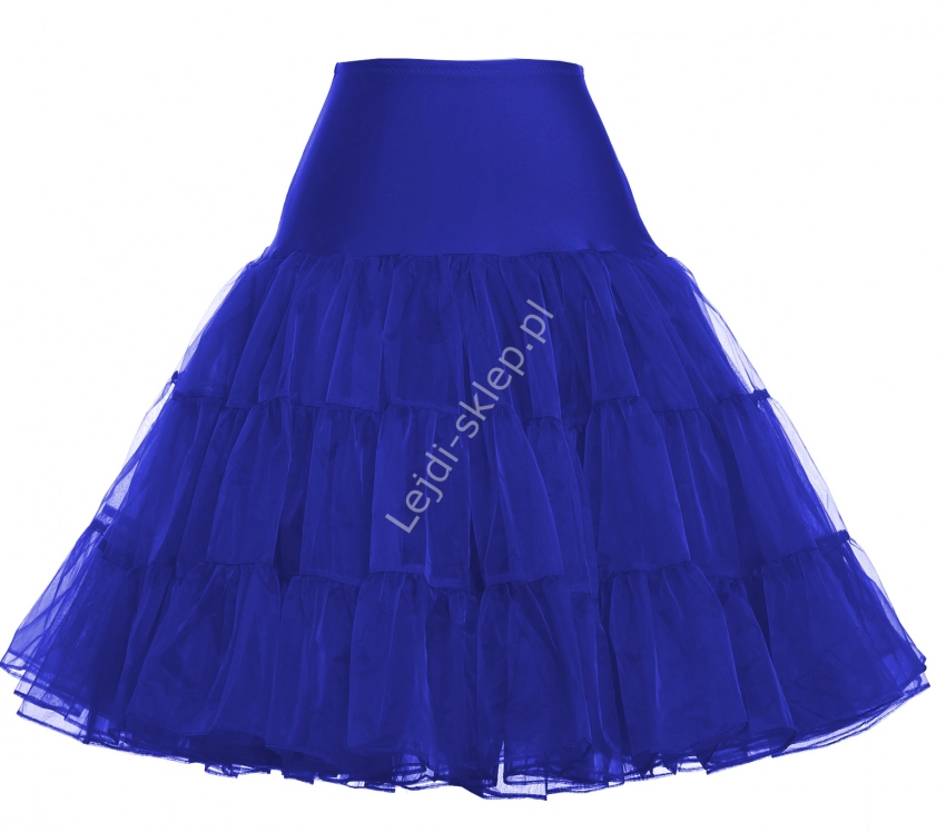 Niebieska spódnica Pin-Up, niebieska halka pod sukienkę | niebieskie halki do sukienek pin-up