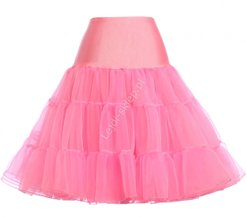 Różowa spódnica Pin-Up, jasno różowa halka pod sukienkę 