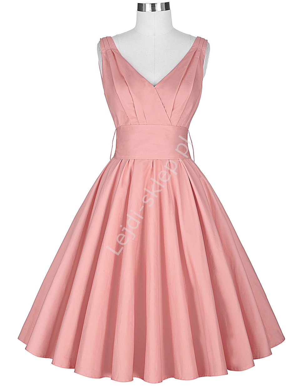Bawełniana sukienka w stylu vintage, lata 60-te 8955
