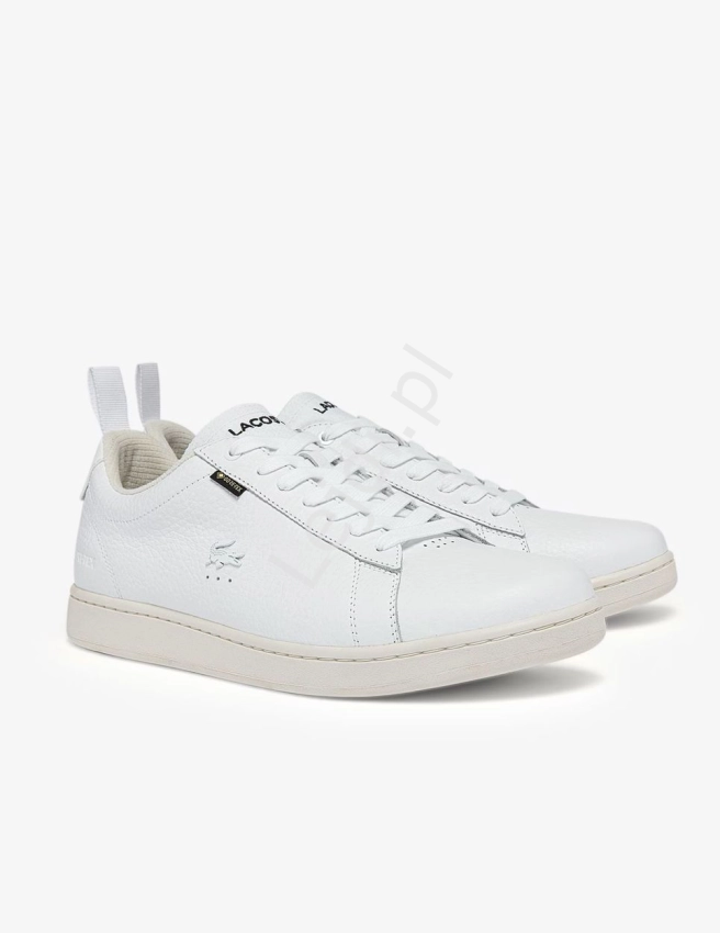 Białe sneakersy Lacoste Carnaby GTX, męskie buty skórzane Lacoste