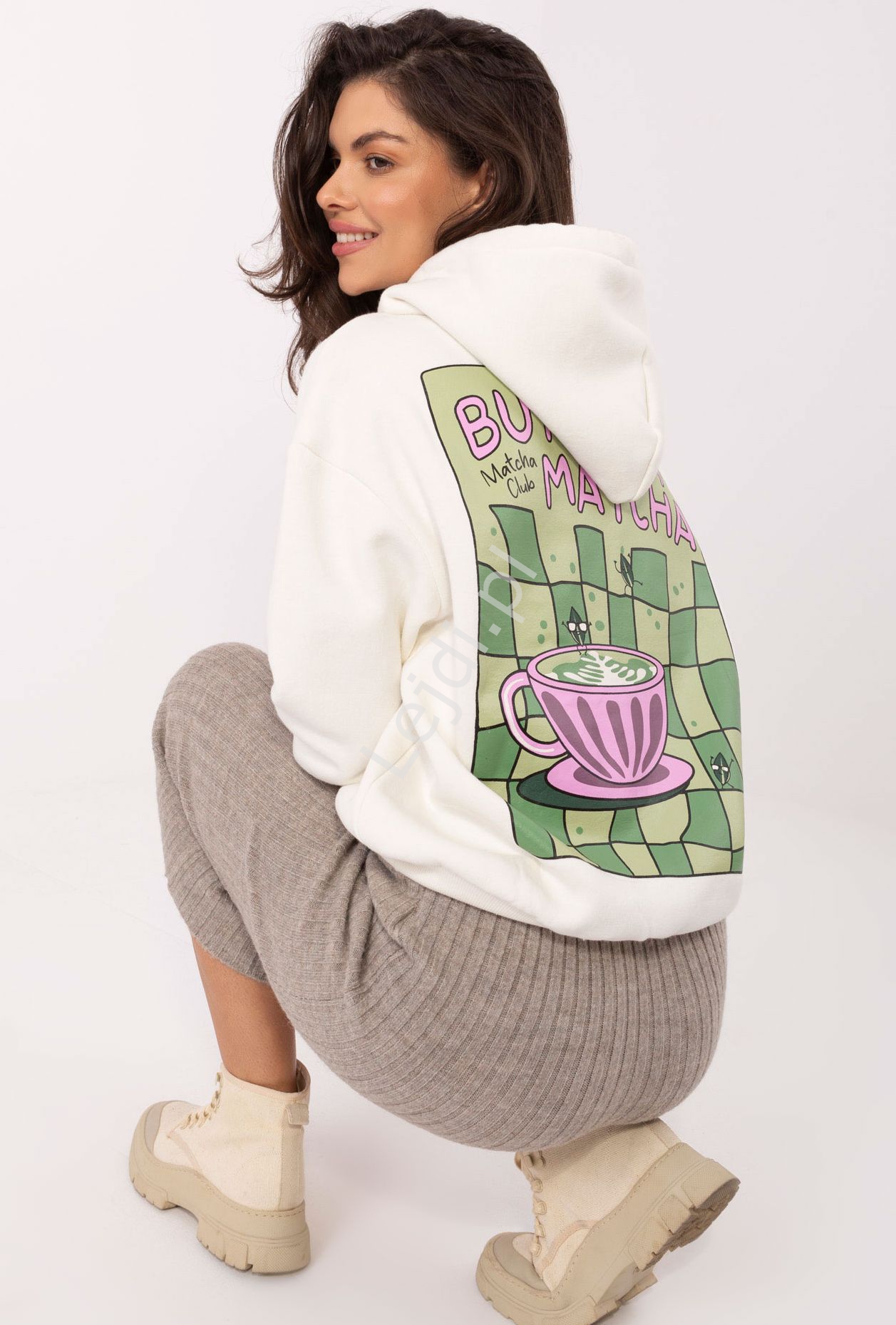 Bluza damska Sublevel MATCHA CLUB