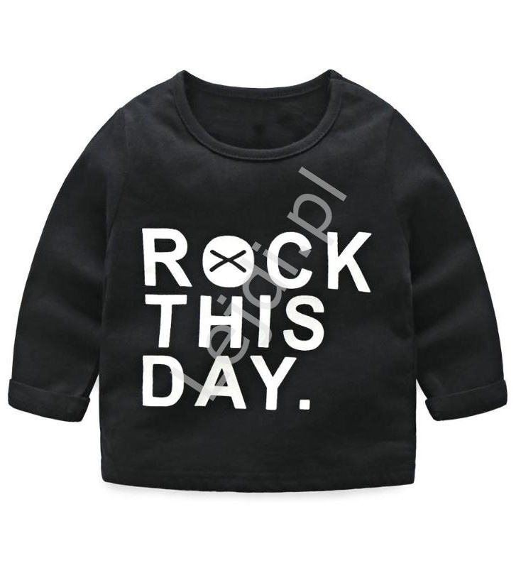 Czarny komplet dla chłopca, koszulka i spodenki ROCK THIS DAY 0442
