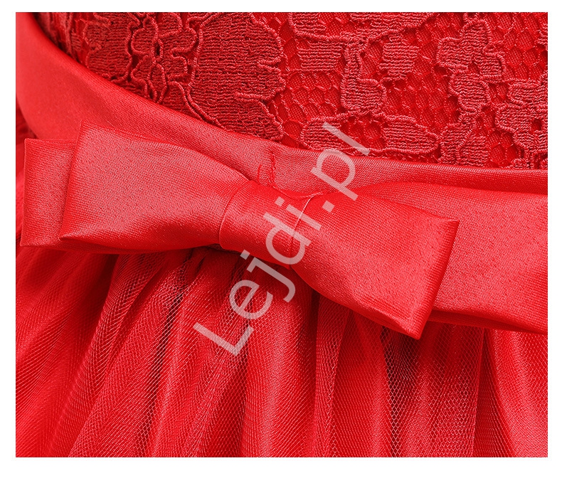 czerwona sukienka dla dziewczynki