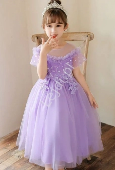fioletowa sukienka dla dziewczynki
