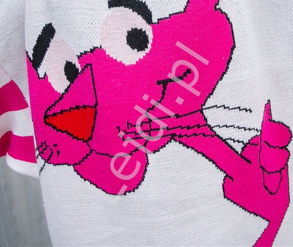 sweter różowa pantera