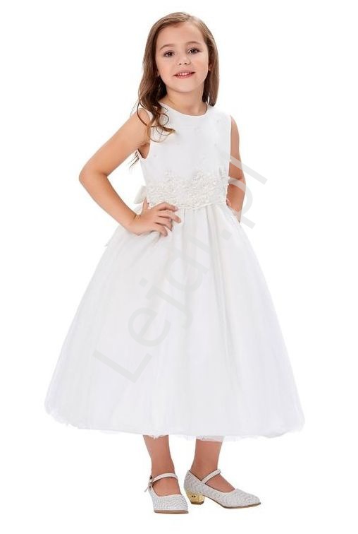 biała sukienka dla dziewczynki