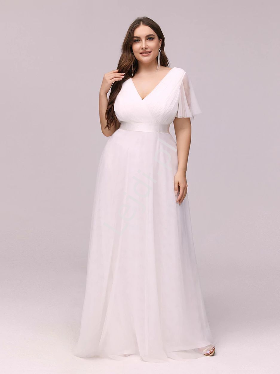 Edycja Produktu: Elegancka sukienka ślubna o wyszczuplającym kroju 7962