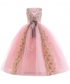 jasno różowa sukienka dla dziewczynki