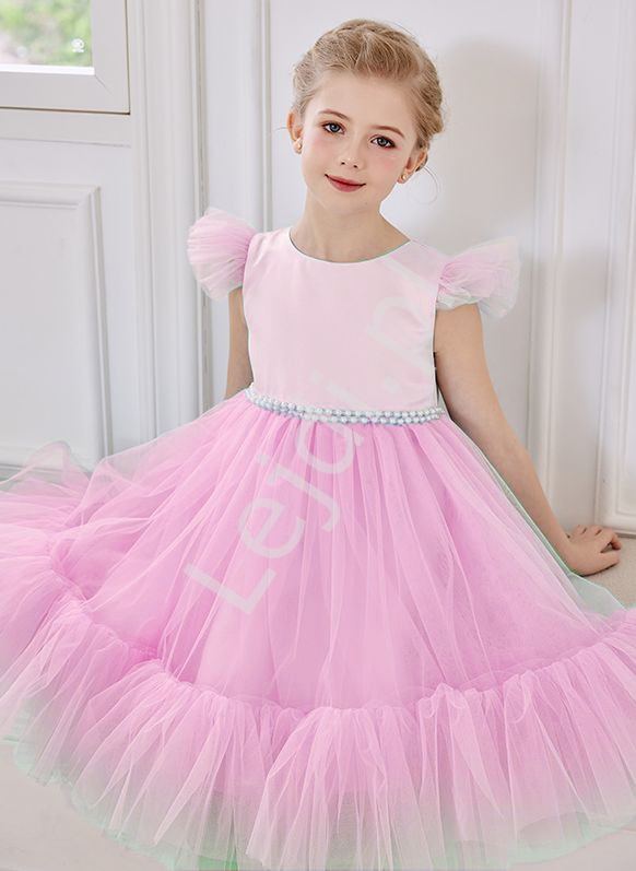 sukienka dla dziewczynki różowa