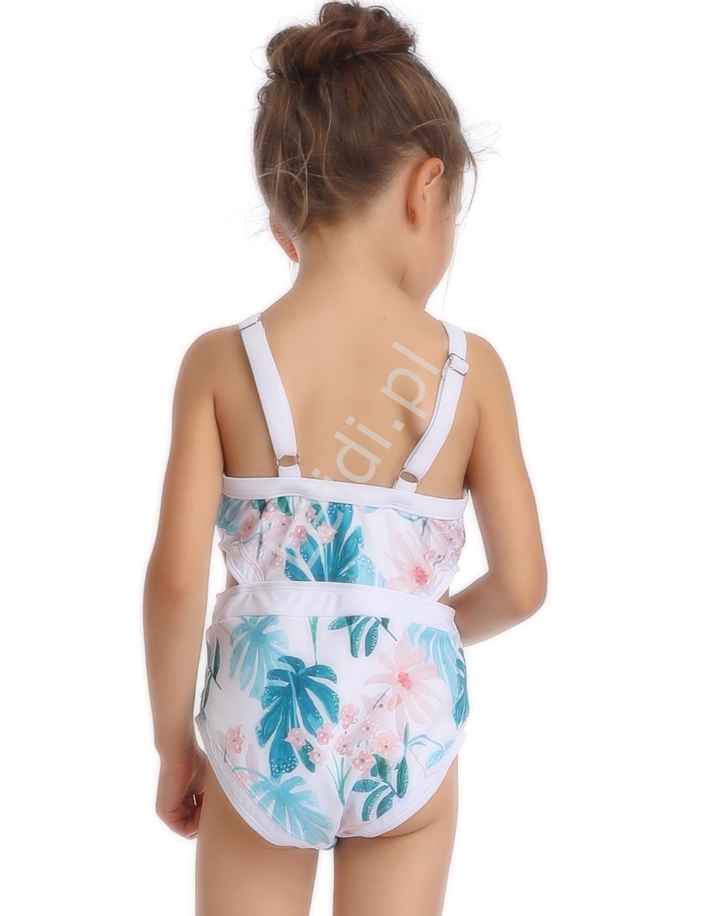 Jednoczęściowy strój kąpielowy dla mamy i córki na plaże i basen