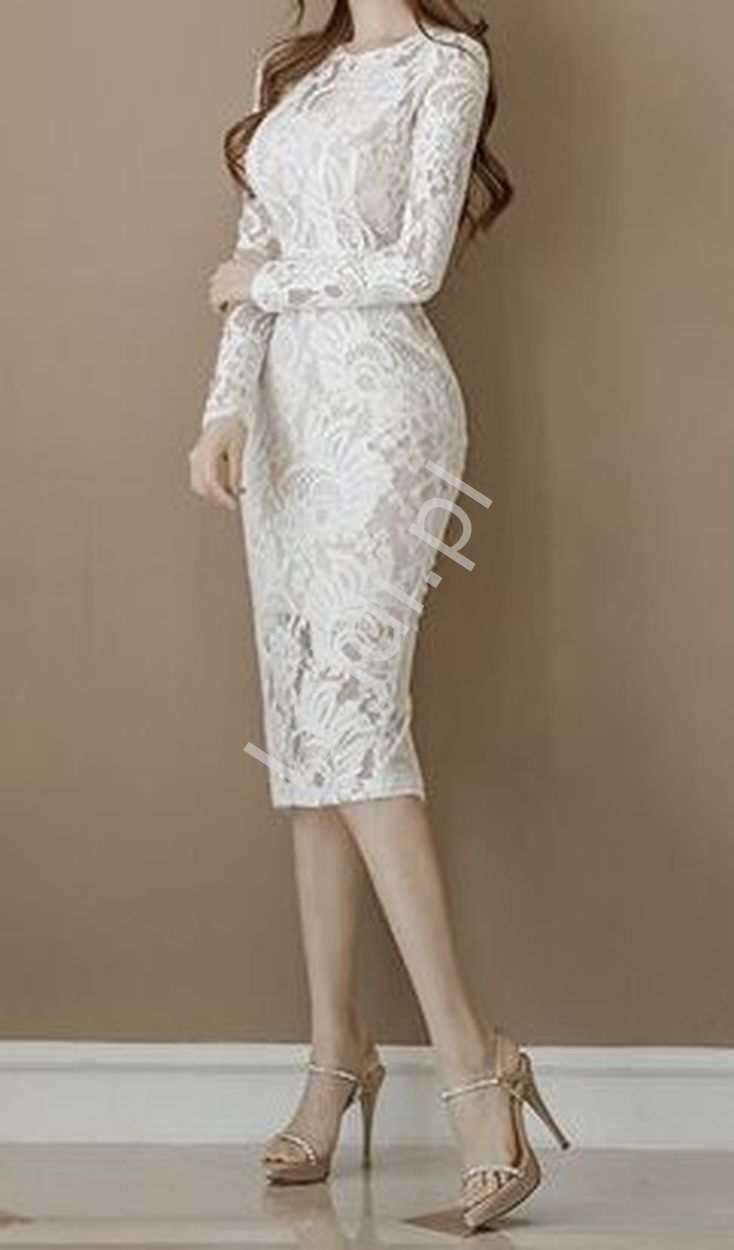 Koronkowa sukienka do ślubu cywilnego 5662 