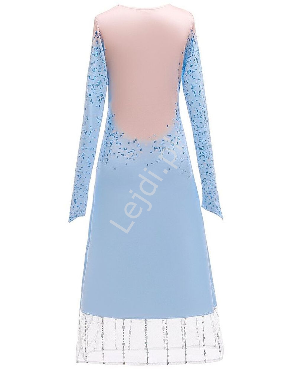 Kostium Frozen, 3 częściowy strój karnawałowy Elsa z Krainy Lodu