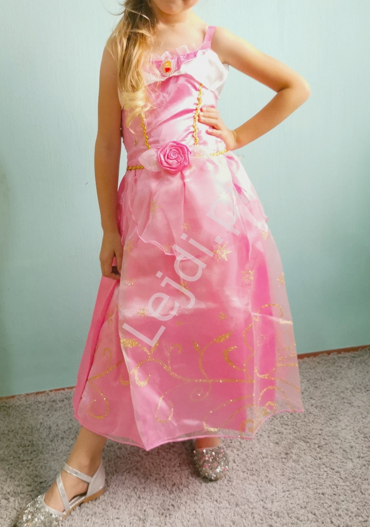 Księżniczka Aurora sukienka z bajki Disneya, przebranie na bal karnawałowy Śpiąca Królewna 384