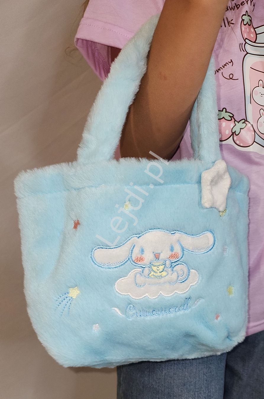 Mała torebka dla dziewczynki Cinamoroll z haftowanymi gwiazdkami