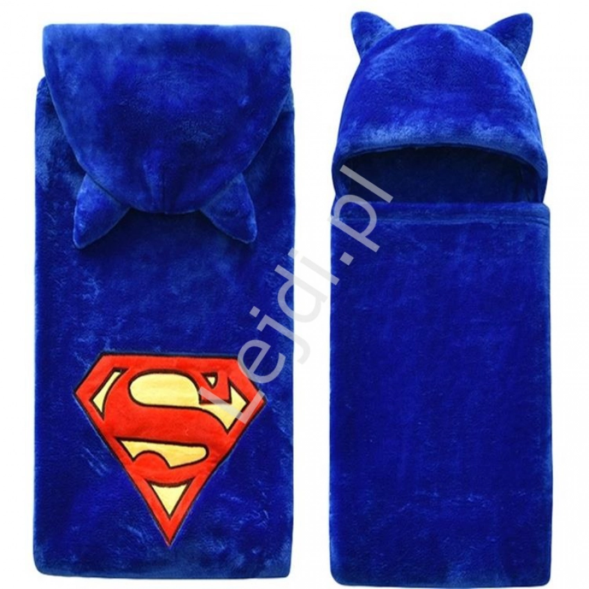 Miękki kąpielowy ręcznik dziecięcy z kapturem Supermen