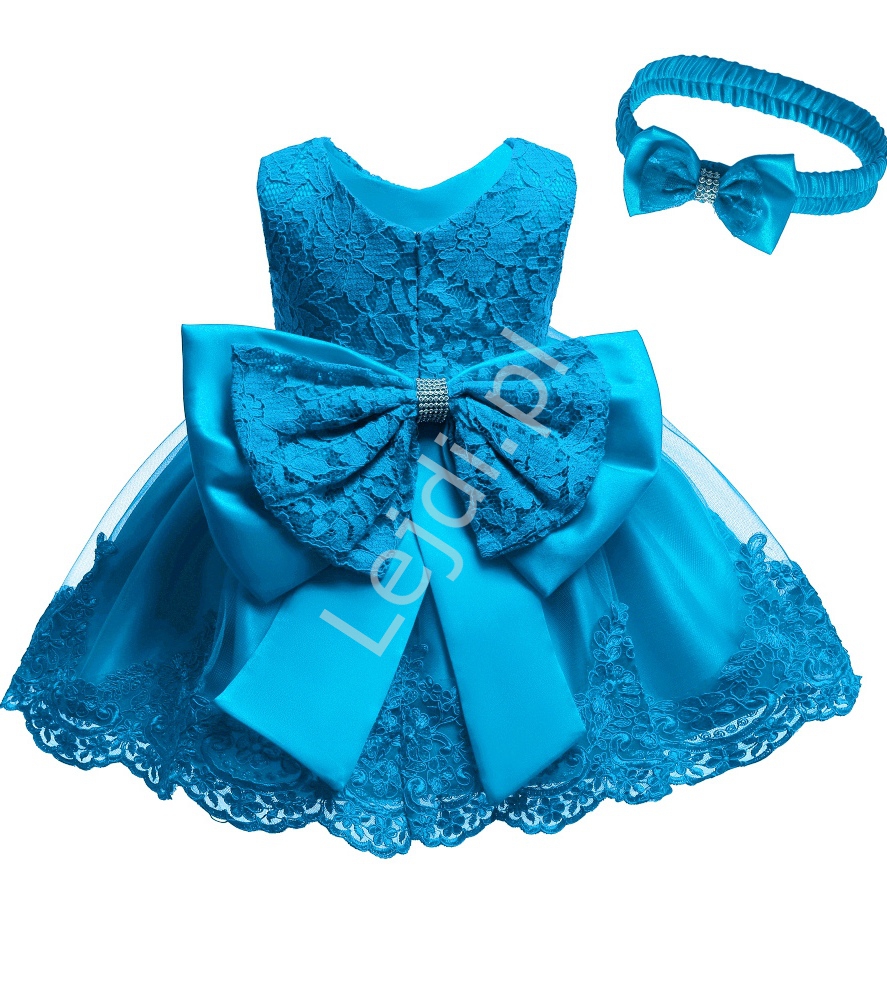 niebieska sukienka dla dziewczynki
