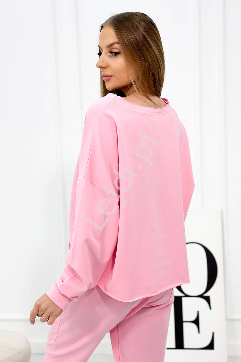 różowa bluza dresowa