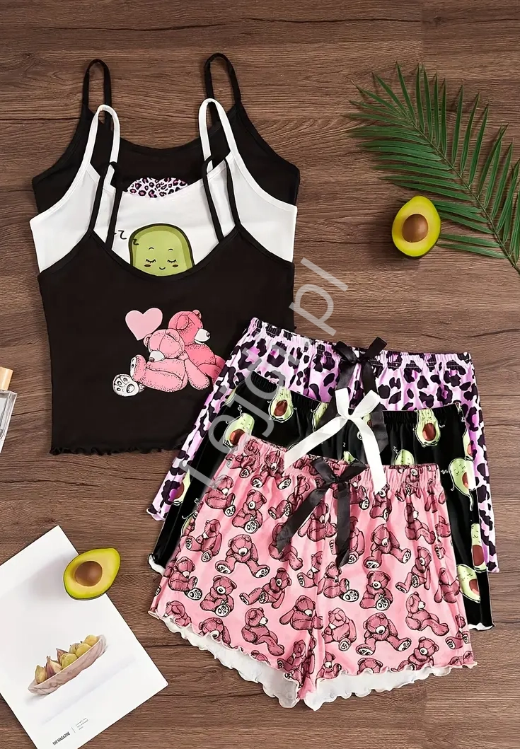 Piżama damska 3 kolory