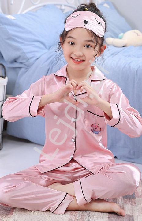 Piżama dziecięca różowa cartoon Sing + opaska na oczy