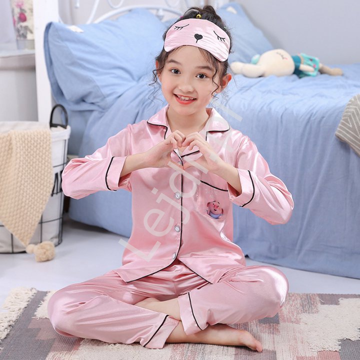 Piżama dziecięca różowa cartoon Sing + opaska na oczy