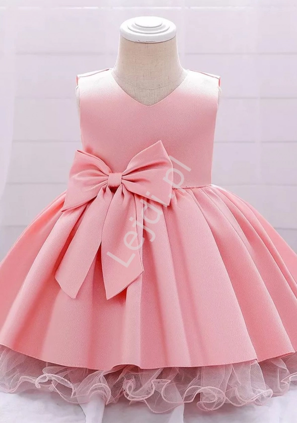 Różowa sukienka dla dziewczynki na wesele, na bal, święta