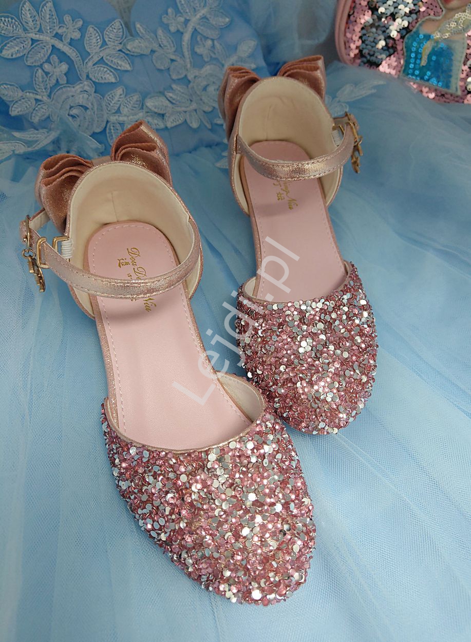 buty różowe dla dziewczynki na wesele