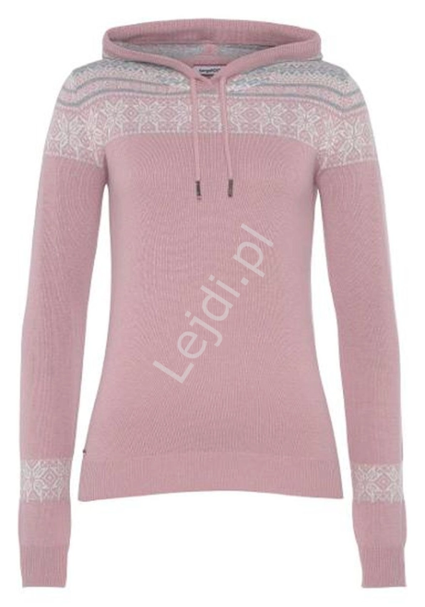 Różowy sweter w norweskim stylu, modny sweter KangaROOS