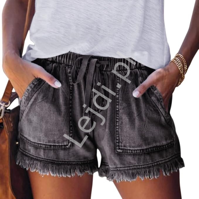 Spodenki jeansowe czarne
