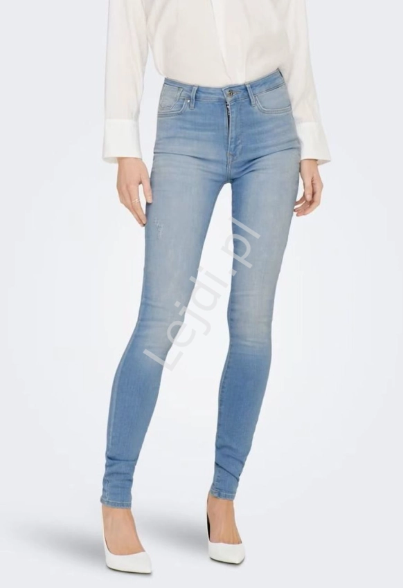 Spodnie jeansowe Only w jasno niebieskim kolorze, wyszczupające spodnie rurki 0059