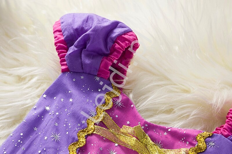 Sukienka księżniczka Roszpunka na bal karnawałowy, przebranie dla dziewczynki 421
