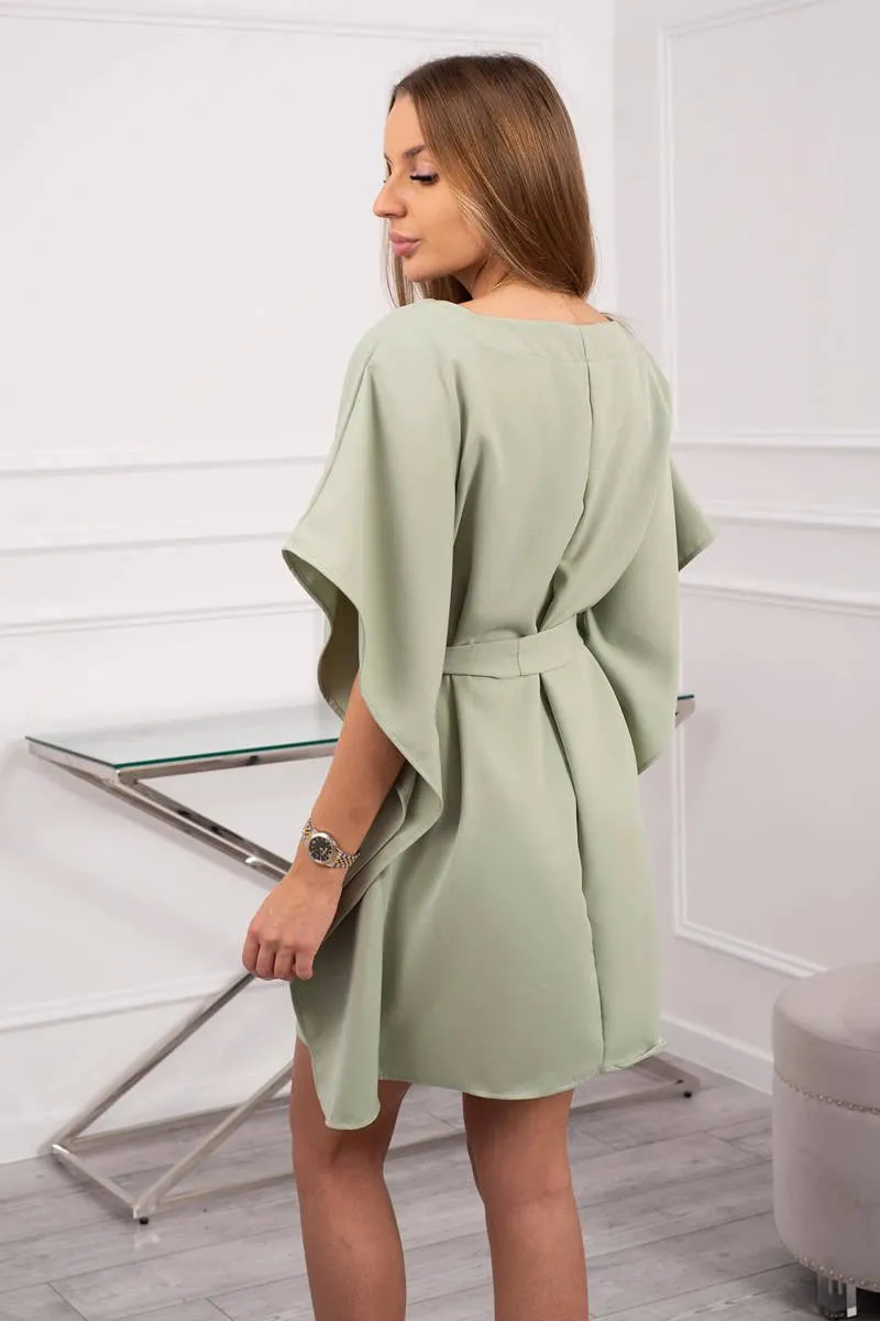 Sukienka nietoperz Oversize ciemno miętowa - Lejdi.pl