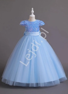 błękitna sukienka dla dziewczynek