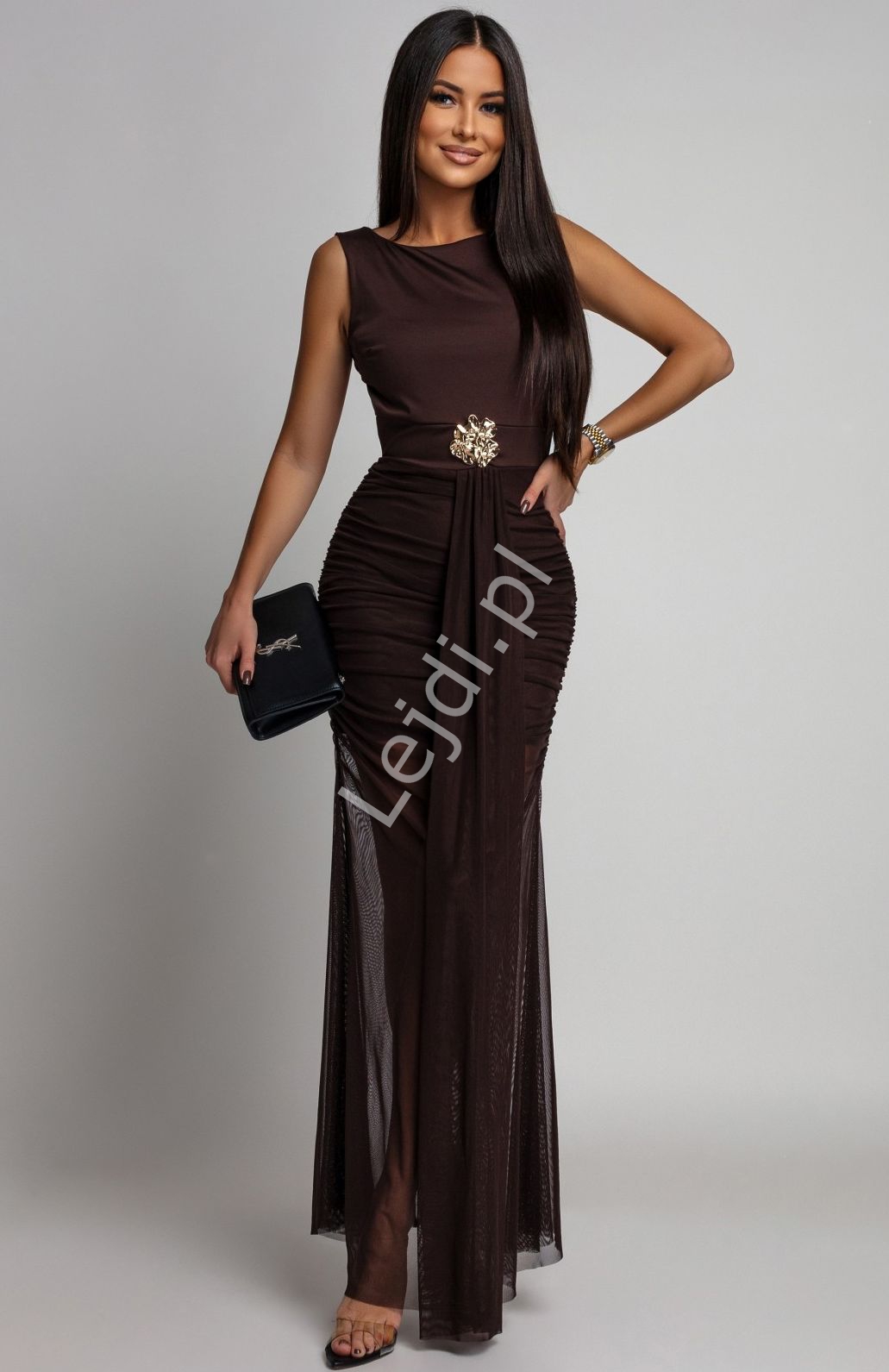 Sukienka wieczorowa na wesele, studniówkę z tiulem 11228