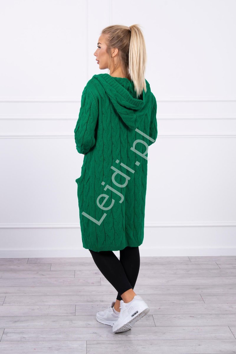 zielony sweter damski