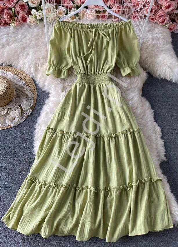 zielona sukienka na lato