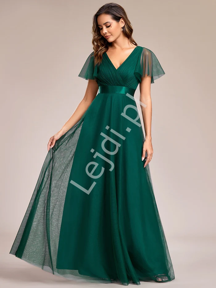 długa sukienka zielona